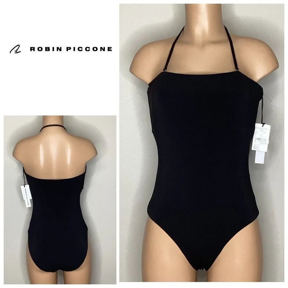 New. Robin Piccone black swimsuit. Size 12. Retails $168